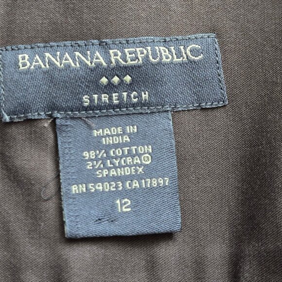 Banana Republic Chocolate Brown  knee length skirt Size 12 - Picture 4 of 4